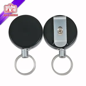 Bền Có Thể Thu Vào YoYo Badge Reel W/Móc Chìa Khóa