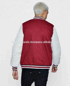 แจ็คเก็ตบอมเบอร์วาร์ซิตี้ผ้าซาตินและโพลีเอสเตอร์แบบมีซิปสำหรับผู้ชายไซส์ใหญ่ รุ่นใหม่ล่าสุด ราคาถูก ผลิตตามสั่ง ปี 2026 ระบายอากาศได้ดี บุด้วยผ้าฟลีซ - Product Image 3