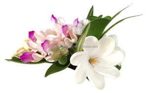 Accessoires pour cheveux fleur en mousse Rhynchocentrum Design hawaïen élégant Concept unique Pinces à cravate Barres à cravate Épingles à cravate - Product Image 3