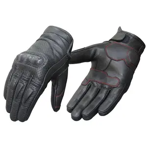 Новый продукт, мужские кожаные гоночные перчатки для мотоциклистов