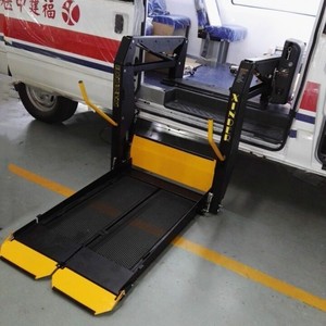 Kursi roda listrik luar ruangan, gunting kursi roda penyandang cacat kapasitas 350kg Platform Transfer Lift up - Product Image 3