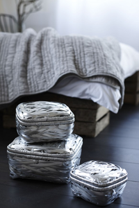 Thanh Lịch Tre Tự Nhiên <span class=keywords><strong>Wicker</strong></span> Giỏ Handmade Gấp Thân Thiện Với Môi Trắng Lưu Trữ Hộ Gia Đình Trang Trí Nội Thất Việt Nam - Product Image 4