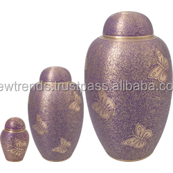 Urnes de crémation en laiton Royal Structuré Designer Papillon Sculpture Adulte Ou Souvenir Cendres Urne Pour La Décoration De Services D'enterrement - Product Image 3