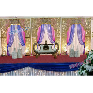 การออกแบบล่าสุดเวทีงานแต่งงานที่สวยงามขั้นตอนการตกแต่งงานแต่งงานที่สวยงาม - Product Image 1