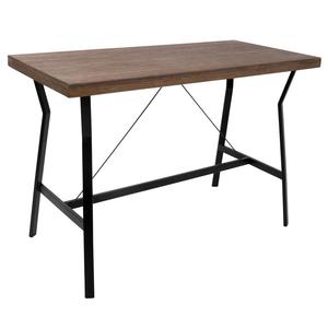 Table basse industrielle moderne en bois récupéré avec fer vintage pour décor de café bar restaurant - Product Image 2