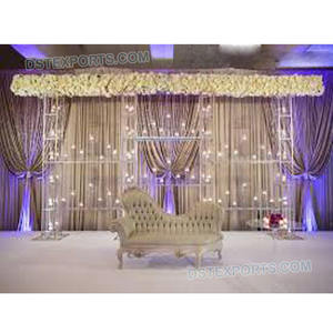 Bougie en métal Toile de fond ajustée Murs Cérémonie de mariage Toile de fond Décoration Toile de fond en métal Fabricant - Product Image 1