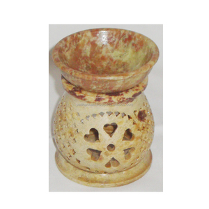 เตาน้ำมันหอมระเหยสไตล์งานแกะสลักด้วยมือสำหรับตกแต่ง - Product Image 1