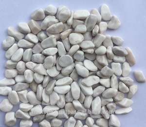 Adoquines y guijarros Premium de piedra natural de guijarro blanco lechoso para aplicaciones de Villa - Product Image 2