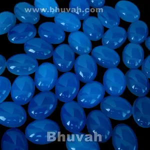 Wow Tuyệt Vời Cực Chất Lượng Hàng Đầu Blue Chalcedony Đá Quý Lỏng Lẻo