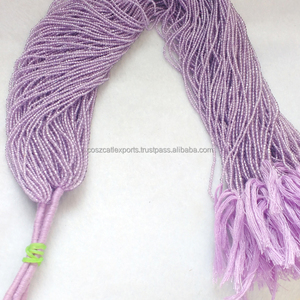 Vente en gros 100% perles d'améthyste légère pour collier de bijoux à bricoler soi-même perles de pierre de personnalisation - Product Image 2