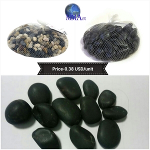 Proveedor superior indio Pavimentación negra Guijarros de alto pulido Adoquines Piedra natural Paisajismo decorativo Embalaje suelto Competitivo - Product Image 4