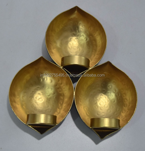 Portavelas de Hierro Negro Moderno Hecho a Mano con Revestimiento de Lámina Dorada de 23/25/26 cm, Elegante Decoración para el Hogar, Pascua IHA IHACA165 - Product Image 6