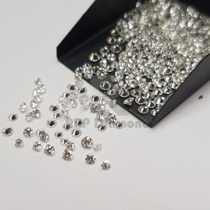 Diamante de corte redondo blanco de pureza VVS1 natural 0,07 a 0,13 quilates J K Color excelente corte pulido Cuerpo a Cuerpo diamante RRP - Product Image 3