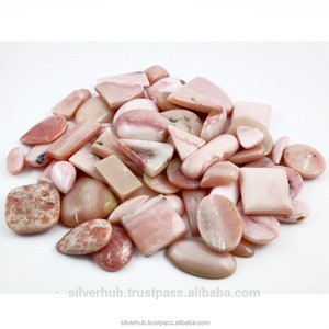Opale rose naturelle à 100%, cabochons en forme de poire, calibrés, pierres précieuses de naissance, cabochons à dos plat pour la fabrication de bijoux, vente en gros - Product Image 2