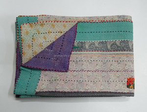 ขายส่งอินเดียวิจิตรตะเข็บวินเทจที่ทำด้วยมือ Kantha ผ้าห่ม - Product Image 3
