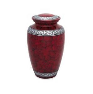 ที่ดีที่สุดสีแดงที่ระลึกโลหะทองเหลือง/อลูมิเนียมผู้ใหญ่ศพมนุษย์เถ้ากระดูกโกศสไตล์อเมริกัน/ยุโรป - Product Image 1