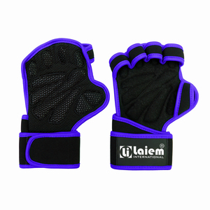 Poignées de gym avec logo personnalisable avec paume en silicone pour protéger le poignet pour les entraînements de fitness - Product Image 3