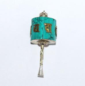 2 pendentifs en argent sterling 1/2 massif avec grenat rouge turquoise de 925 pouces pour cadeaux, bijoux certifiés GIA. - Product Image 2