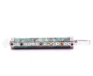 High quality Stone Healing Stick ruby fuchsite Reiki Healing <b>Crystal</b> Stick Gemstone <b>Crystals</b> body energy stone Wholesale - Product Image 3