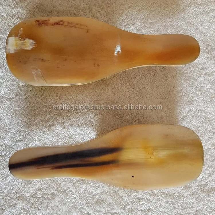 Natural Buffalo Horn Handmade Shoe Brush for sale