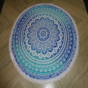 Venta al por mayor de algodón impreso playa Roundies tapiz de India redondo impreso tapiz en técnicas de punto - Product Image 3