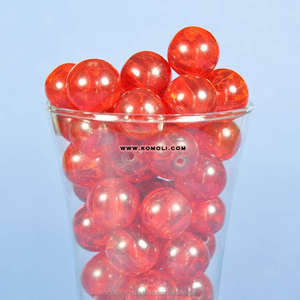 Cuentas de resina de plástico planas hechas a mano, amarillas, para fabricación de joyas - Product Image 4