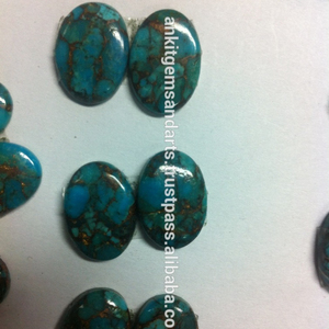 Venta al por mayor de piedras preciosas turquesa cabujón para juego de joyas piedra turquesa - Product Image 2