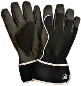 Guantes de protección de manos de seguridad de cuero duradero con certificación CE - Product Image 4