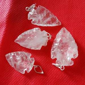 จี้อัญมณีขายส่ง: จี้คริสตัลควอตซ์ Arrowheads - Product Image 1