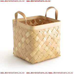 Cesto de Ropa de Bambú Ecológico de Color Natural con Tapa y Asas, Almacenamiento Sostenible de Ropa, Cesto para Juguetes, Tejido a Mano en Vietnam, Diseño Duradero - Product Image 4