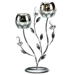 Iron Candelabra with Hanging Crystals <b>Metal</b> <b>Candle</b> <b>Holders</b> <b>Lanterns</b> <b>Candle</b> <b>Jars</b> for Home Office Wedding Decorations - Product Image 2