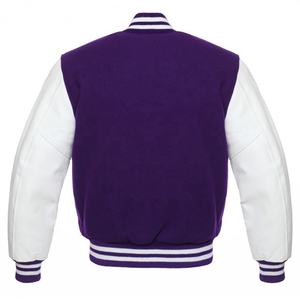 Veste décontractée unisexe de style baseball varsity, vêtements de sport d'hiver pour hommes, véritable laine de vache, écologique, imperméable, grande taille - Product Image 3