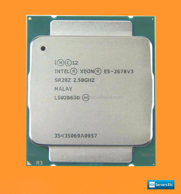 For Xeon E5-2678V3 2.5GHz 12-Core Processor LGA2011 Socket 1151 Compatible 120W TDP 30MB L2 Cache New Stock Tray Package