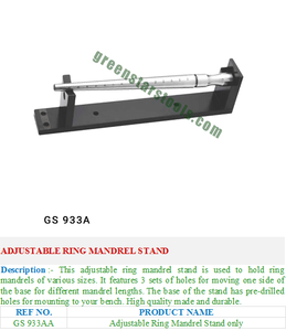 แหวนขาตั้งแบบปรับได้ GS 933A เครื่องมือเครื่องประดับสำหรับเครื่องมือเครื่องประดับ - Product Image 2