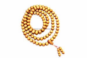 ลูกประคำไม้จันทน์ขาวอินเดียแบบคลาสสิก 108 เม็ด ความมัน 15-18% ได้รับการรับรองจากบุคคลที่สาม สำหรับเป็นของขวัญทางจิตวิญญาณสำหรับผู้ชายชาวพุทธ - Product Image 4