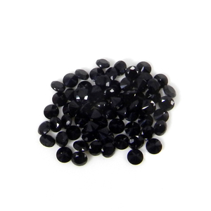 50 pièces de spinelle noir naturel, coupe facettée 3x3mm, qualité AA, 10,00 carats - Product Image 2