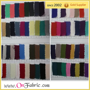 Tela de gasa satinada tejida sólida de 58 ''100% poliéster con hilo DTY y densidad personalizable hecha en China para trajes - Product Image 2