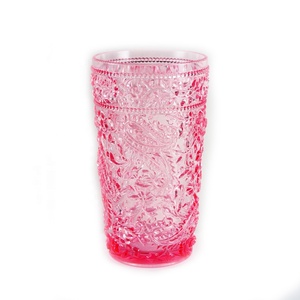 Vaso de cristal para beber agua, zumo, cerveza, Whisky, plástico, libre de BPA, 500ml - Product Image 1