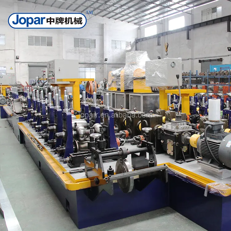 China gold supplier auto square duct pipe production line / steel tube mill line