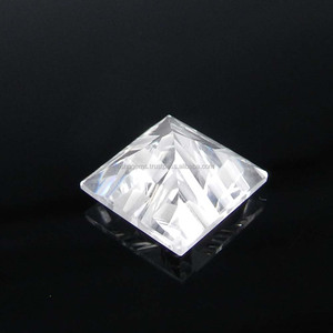 Gema Suelta de Cristal de Cuarzo de Colores! Cuarzo Natural de Corte Cuadrado Swastika de 11x11 mm, 5.60 Quilates para Joyería, Muestra 175 Saturada - Product Image 3