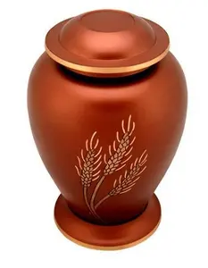 Màu Đỏ Màu Thiết Kế Cổ Hỏa Hoả Urns Cho Con Người Tro Tang Lễ Nguồn Cung Cấp Kim Loại Hot Bán Cao Cấp Chất Lượng