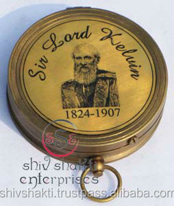 Cadran solaire en laiton marin nautique boussole Style Vintage décoratif randonnée Camping cadran solaire boussole article cadeau avec prix de gros - Product Image 2