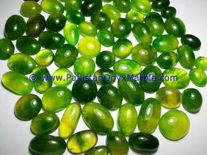 Hermosos Cabujones de Granate Hidrogrússular Pulidos de Color Verde Intenso - Product Image 3