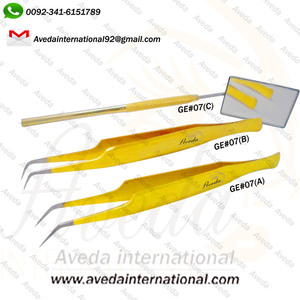 Pinzas de Extensión de Pestañas de Acero Inoxidable Puntiagudas, Antimagnéticas, Precisas y Duraderas, con Logotipo Personalizado, Marca Privada - Product Image 4