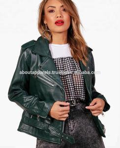 Chaqueta de ante de cuero para mujer, diseño personalizado, alta calidad, piel de oveja negra, oferta de fábrica, venta al por mayor - Product Image 2