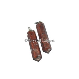 Red Jasper <b>Orgonite</b> Pencil Pendant - Product Image 1
