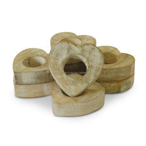 NOUVELLE BELLE EN BOIS FAITS À LA MAIN ANNEAUX de SERVIETTE - Product Image 6