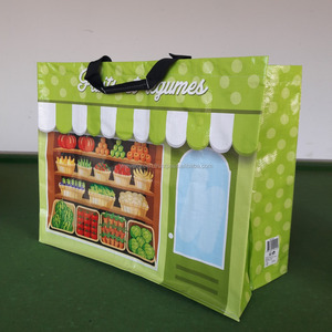 Sac de courses en PP tissé au meilleur prix avec construction en tuyau en U, poignées en sangle PP, couleur personnalisée, 50 cm x 40 cm x 22 cm, fabriqué au Vietnam - Product Image 3