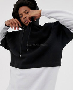 Ropa de calle de alta calidad sobre el tamaño al por mayor Sudadera con capucha Ropa de moda Hombre Sudaderas en blanco Sudaderas con capucha Jersey personalizado Algodón OEM - Product Image 2