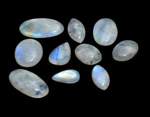 Bleu Feu Arc-En-Ciel Pierre De Lune Toute Forme Pierres Précieuses À Facettes - Product Image 4
